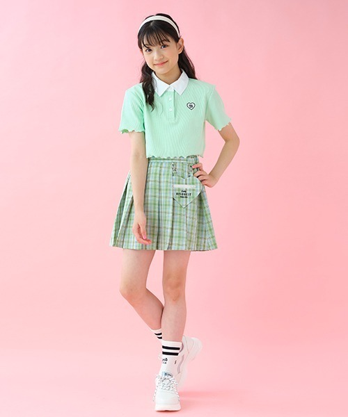 by LOVEiT(バイラビット)の「衿つきポロ(Tシャツ/カットソー・キッズ・エメラルド/ラベンダー/ピンク・160cm/130cm/140cm/120cm/150cm)」の12枚目の写真