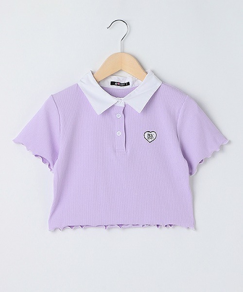 by LOVEiT(バイラビット)の「衿つきポロ(Tシャツ/カットソー・キッズ・エメラルド/ラベンダー/ピンク・160cm/130cm/140cm/120cm/150cm)」の13枚目の写真