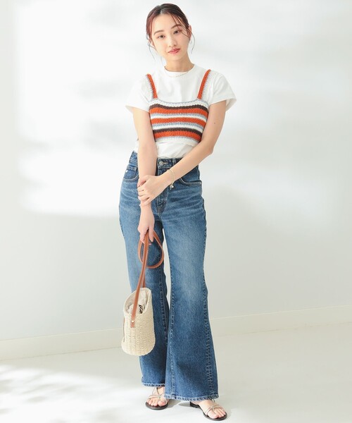 B:MING by BEAMS(ビーミングバイビームス)の「B:MING by BEAMS / マルチボーダー ビスチェ(その他トップス・レディース・ブルー/オレンジ・FREE)」の10枚目の写真