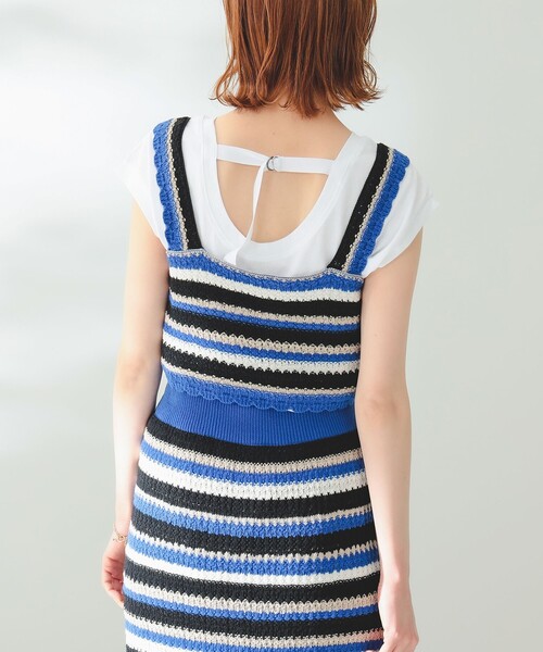 B:MING by BEAMS(ビーミングバイビームス)の「B:MING by BEAMS / マルチボーダー ビスチェ(その他トップス・レディース・ブルー/オレンジ・FREE)」の9枚目の写真