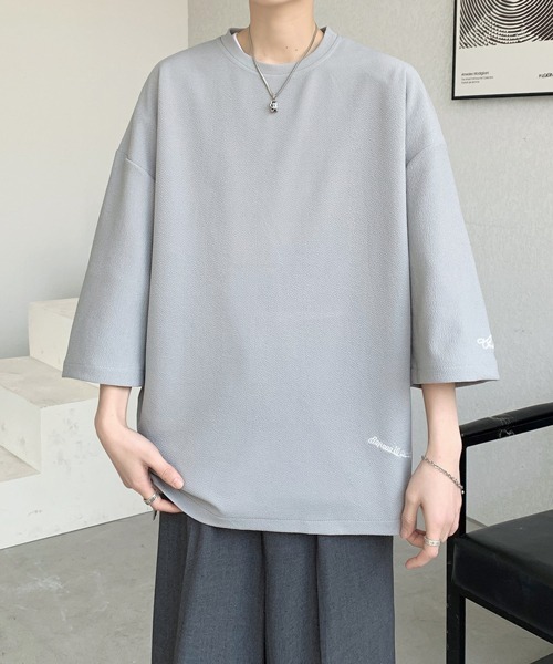 FVLMEN(フルメン)の「【FVLMEN】onepoint logo halfsleeve tee/ワンポイント ロゴ ハーフスリーブ T(Tシャツ/カットソー・メンズ・ホワイト/ブラック/グレー・MEDIUM/LARGE/X-LARGE)」の9枚目の写真