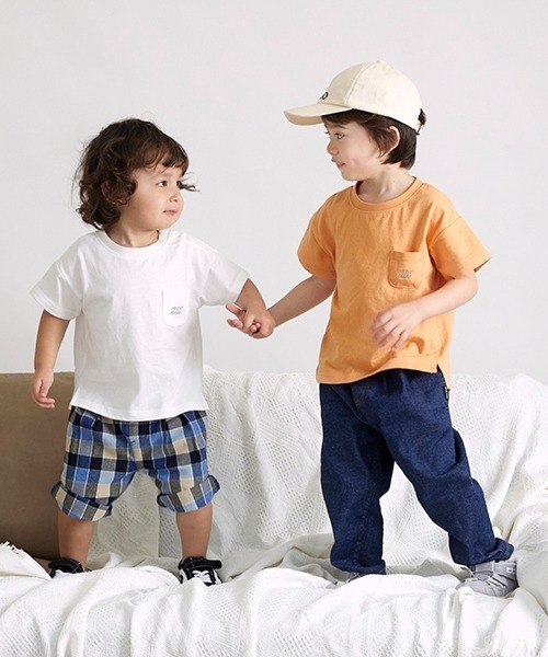 petit main(プティマイン)の「タックテーパードパンツ(その他パンツ・キッズ・ベージュ/シルバーグレー/ブルー/ブラック・120cm/150cm/80cm/100cm/140cm/110cm/130cm/90cm)」の18枚目の写真