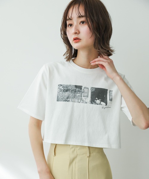 SENSE OF PLACE by URBAN RESEARCH（センスオブプレイスバイアーバンリサーチ）の「グラフィッククロップドTシャツ(半袖)（Tシャツ/カットソー・レディース・その他1/その他2/その他3・ONE）」の11枚目の写真