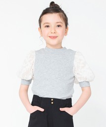 BRANSHES | 袖シフォンジャガードTシャツ(Tシャツ/カットソー)