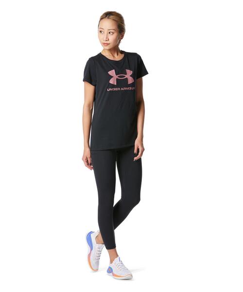UNDER ARMOUR(アンダーアーマー)の「UAテック ショートスリーブTシャツ 〈ビッグロゴ〉(トレーニング/レディース)(Tシャツ/カットソー・レディース・ブラック・M/L/XL/S)」の3枚目の写真