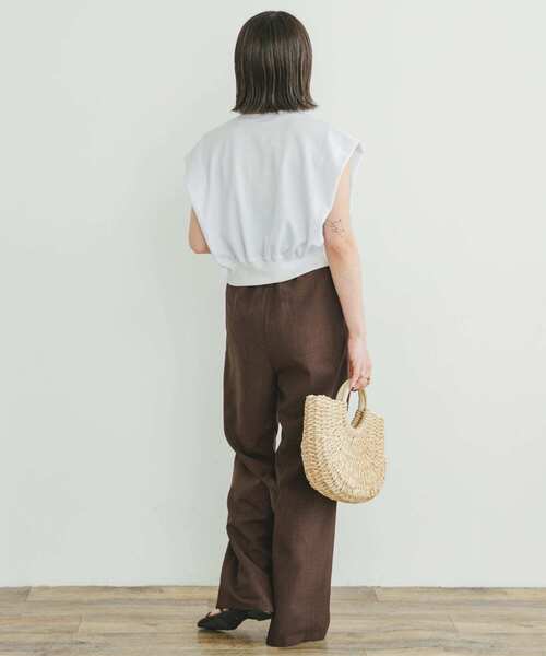 ITEMS URBANRESEARCH(アイテムズ アーバンリサーチ)の「『UR TECH DRYLUXE』イージーケアワイドパンツ(その他パンツ・レディース・モカ/ブラック/ブルー/ブラウン/グレー系その他・FREE)」の21枚目の写真