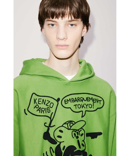 'BOKE Boy Travels' オーバーサイズ フーディ