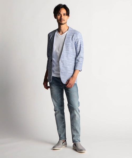 NICOLE CLUB FOR MEN（ニコルクラブフォーメン）の「アラカルト５ポケットパンツ（その他パンツ・メンズ・オフホワイト/ブルー/ブラック/インディゴブルー・MEDIUM/X-LARGE/LARGE/SMALL）」の7枚目の写真