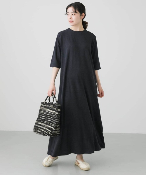 かぐれ（カグレ）の「リネンカットワンピース（ワンピース・レディース・ブラック/ネイビー・FREE）」の18枚目の写真