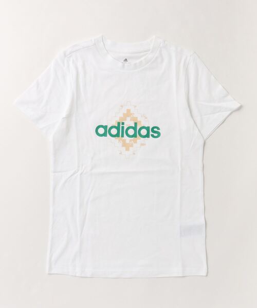 adidas(アディダス)の「アディダス adidas ウーブン スポーツ半袖Tシャツ(Tシャツ/カットソー・レディース・ホワイト/ライラック/サックスブルー・L/S/M)」の2枚目の写真