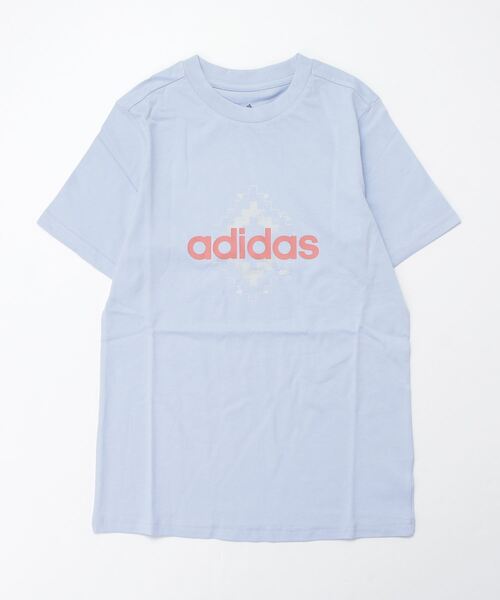 adidas(アディダス)の「アディダス adidas ウーブン スポーツ半袖Tシャツ(Tシャツ/カットソー・レディース・ホワイト/ライラック/サックスブルー・L/S/M)」の3枚目の写真