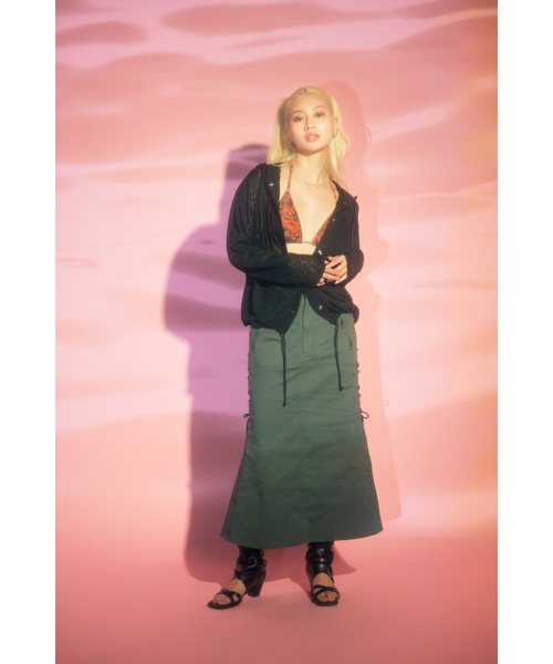 LAGUA GEM（ラグアジェム）の「PHOTO PRINT スイムウェア（水着・レディース・オレンジ/カーキ・FREE）」の10枚目の写真