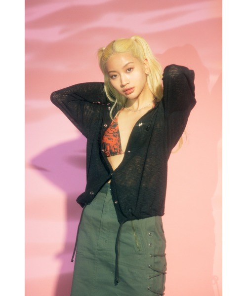 LAGUA GEM（ラグアジェム）の「PHOTO PRINT スイムウェア（水着・レディース・オレンジ/カーキ・FREE）」の6枚目の写真