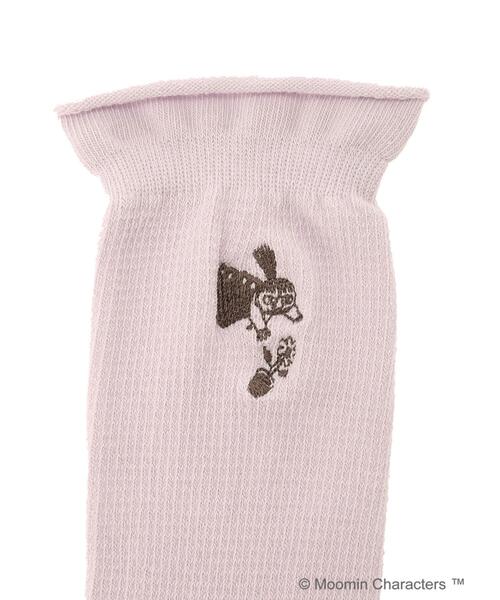 Samansa Mos2（サマンサ モスモス）の「【MOOMIN × SamansaMos2】刺繍ソックス（ソックス/靴下・レディース・イエロー/パープル/オフホワイト・ﾌﾘ-）」の11枚目の写真