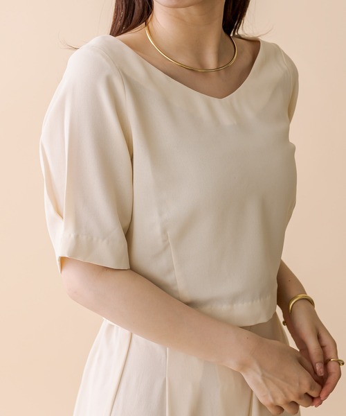 セール】[mline]ワイドパンツセットアップ（つなぎ