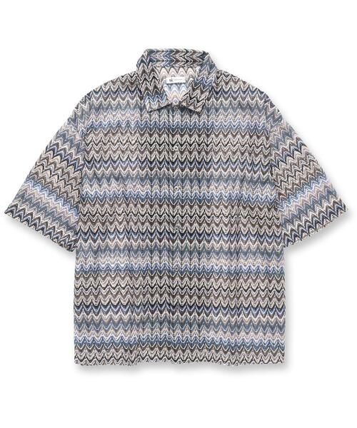 tk.TAKEO KIKUCHI（ティーケータケオキクチ）の「◆レースデザインシャツ（シャツ/ブラウス・メンズ・ホワイト/ブルー系4/ブルー系/ブラック系4/ブラック系2/ブラック系/ホワイト系3/ブラック/レッド系4・02/03）」の16枚目の写真