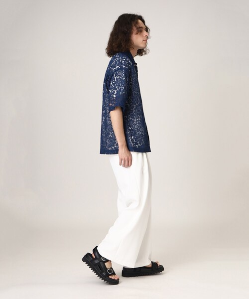 tk.TAKEO KIKUCHI（ティーケータケオキクチ）の「◆レースデザインシャツ（シャツ/ブラウス・メンズ・ホワイト/ブルー系4/ブルー系/ブラック系4/ブラック系2/ブラック系/ホワイト系3/ブラック/レッド系4・02/03）」の10枚目の写真