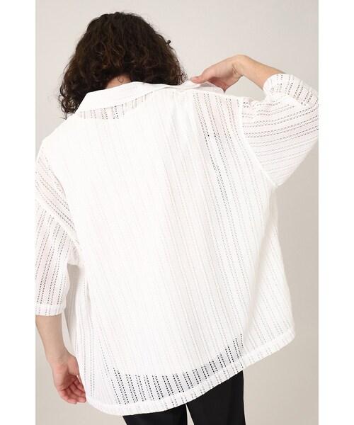 tk.TAKEO KIKUCHI（ティーケータケオキクチ）の「◆レースデザインシャツ（シャツ/ブラウス・メンズ・ホワイト/ブルー系4/ブルー系/ブラック系4/ブラック系2/ブラック系/ホワイト系3/ブラック/レッド系4・02/03）」の15枚目の写真