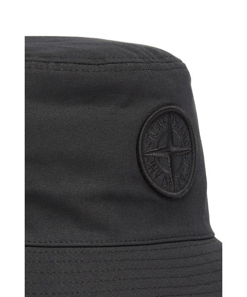STONE ISLAND（ストーンアイランド）の「LOGO BUCKET HAT（ハット・メンズ・ブラック・L/XL）」の4枚目の写真