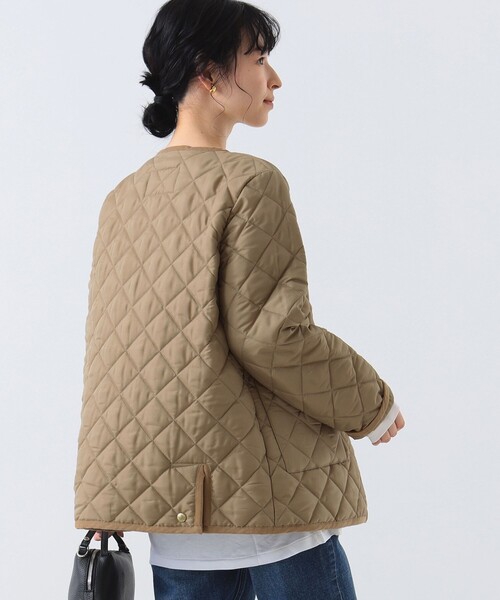 Traditional Weatherwear（トラディショナルウェザーウェア）の「Traditional Weatherwear × Demi-Luxe BEAMS / 別注 ARKLEY キルト ミドルコート（ブルゾン・レディース・ブラック/ブラウン系その他2・36/34）」の22枚目の写真