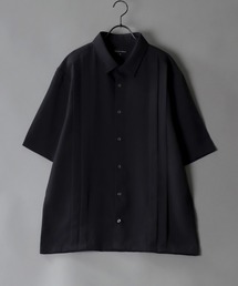 Made in Japan wide silhouette pin tuck shirt/日本製 ワイドシルエット ピンタック シャツ