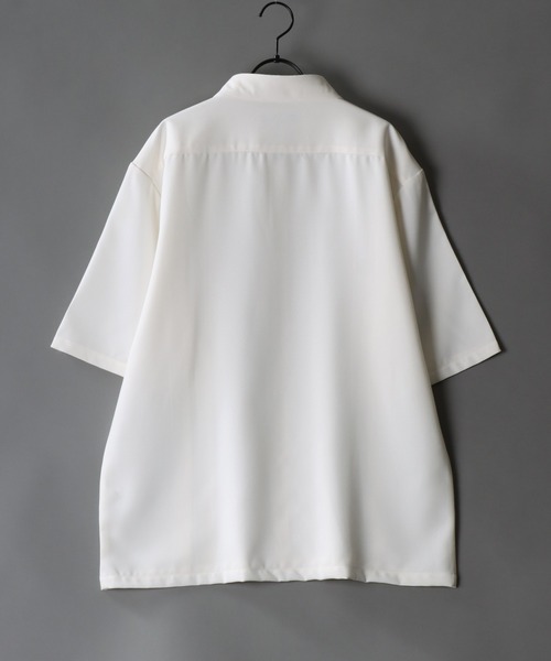 SITRY(シトリー)の「Made in Japan wide silhouette pin tuck shirt/日本製 ワイドシルエット ピンタック シャツ(シャツ/ブラウス・メンズ・ブラック/ホワイト・L/M)」の6枚目の写真
