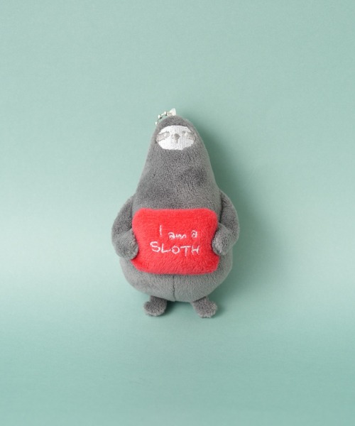 BIRTHDAY BAR（バースデイバー）の「I am a SLOTH にぎにぎキーホルダー ナマケモノ（キーホルダー・レディース・レッド/グリーン・フリー）」の6枚目の写真