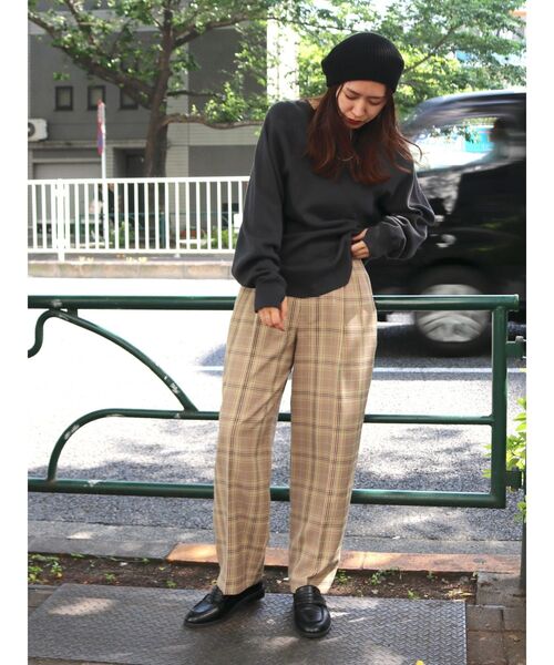 Ungrid（アングリッド）の「ハニカムロングスリーブTee（Tシャツ/カットソー・レディース・チャコールグレー/ピンク/アイボリー・FREE）」の10枚目の写真