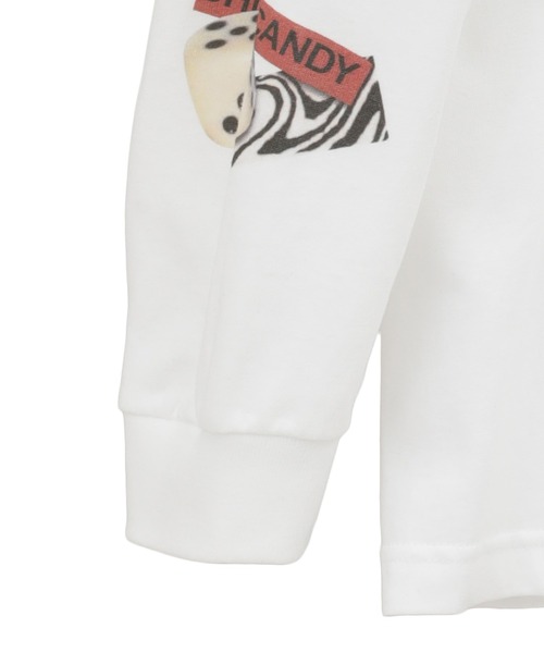 Candy Stripper（キャンディストリッパー）の「CANDY CHUM L/S Tシャツ（Tシャツ/カットソー・レディース・オフホワイト/ヘザーグレー/ブラック・2）」の13枚目の写真