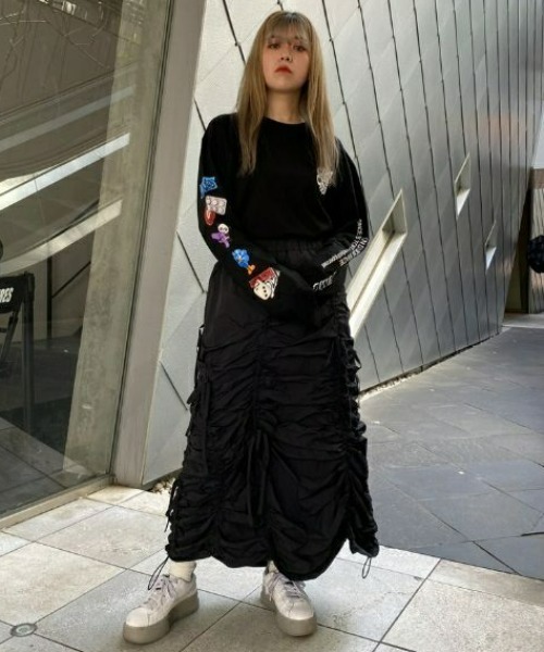 Candy Stripper（キャンディストリッパー）の「CANDY CHUM L/S Tシャツ（Tシャツ/カットソー・レディース・オフホワイト/ヘザーグレー/ブラック・2）」の17枚目の写真