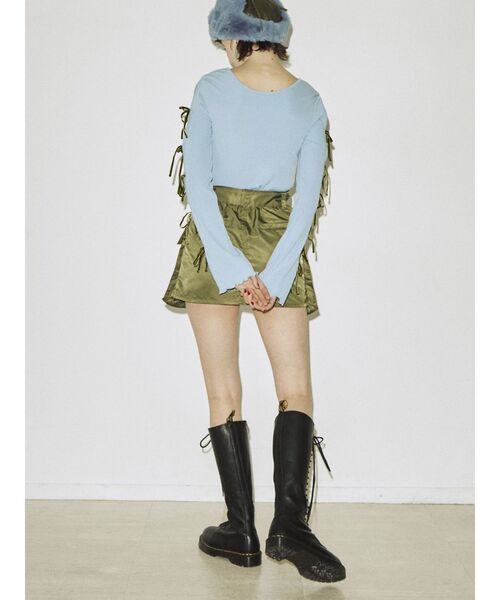 jouetie（ジュエティ）の「テレコリブリボントップス（Tシャツ/カットソー・レディース・ブラック/オフホワイト/ピンク/ブルー・MEDIUM）」の13枚目の写真