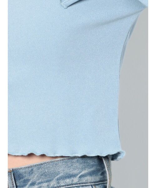 jouetie（ジュエティ）の「テレコリブリボントップス（Tシャツ/カットソー・レディース・ブラック/オフホワイト/ピンク/ブルー・MEDIUM）」の19枚目の写真