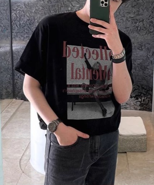 B.R.U（ブル）の「フォトグラフィックＴシャツ（Tシャツ/カットソー・メンズ・ブラック/ライトグレー・FREE）」の2枚目の写真