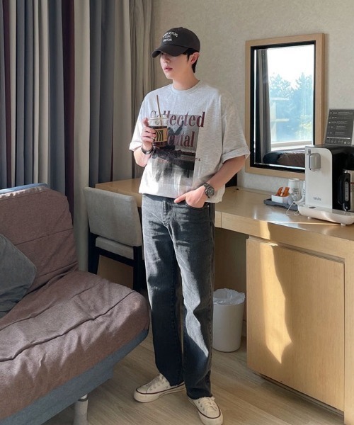 B.R.U（ブル）の「フォトグラフィックＴシャツ（Tシャツ/カットソー・メンズ・ブラック/ライトグレー・FREE）」の4枚目の写真