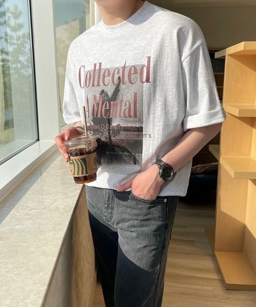 B.R.U（ブル）の「フォトグラフィックＴシャツ（Tシャツ/カットソー・メンズ・ブラック/ライトグレー・FREE）」の3枚目の写真