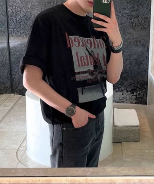 B.R.U（ブル）の「フォトグラフィックＴシャツ（Tシャツ/カットソー・メンズ・ブラック/ライトグレー・FREE）」の10枚目の写真