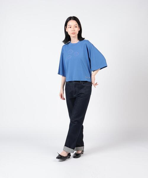 「agnes b.」 半袖シャツ 3 ブルー系その他 レディース To b. by agnes ブラウス シャツ x RED CARD TOKYO Bronx with