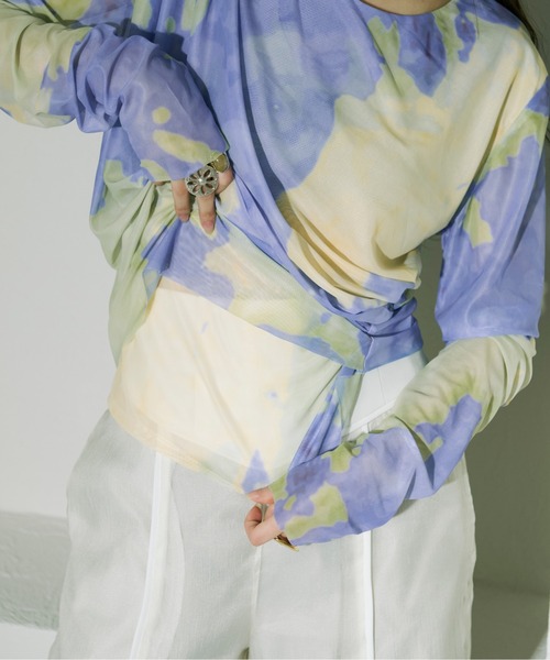 Ezick（エジック）の「Mode nuance ドレープシアートップス（Tシャツ/カットソー・レディース・ブルー系その他/パープル系その他/その他・FREE）」の20枚目の写真