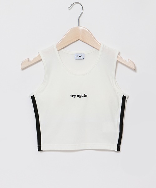 LOVETOXIC（ラブトキシック）の「【LTXC】冷感ラインカップ付タンクトップ（タンクトップ・キッズ・ブラック/オフホワイト/ピンク・LL/SS/S/M/L）」の22枚目の写真