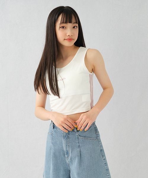 lgb Love Deluxe Acid タンクトップ ifsix kmrii LTXC】【接触冷感/ひんやり】カップつきロゴタンクトップ