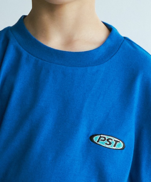 PAIRMANON STREET（ペアマノンストリート）の「【PAIRMANON STREET】ビッグシルエット ワンポイント刺繍 長袖 Tシャツ（Tシャツ/カットソー・キッズ・ブルー/ブラック系その他/グリーン/ブルー系その他2/ライトベージュ/オレンジ・90/130/100/120/150/140/110）」の13枚目の写真