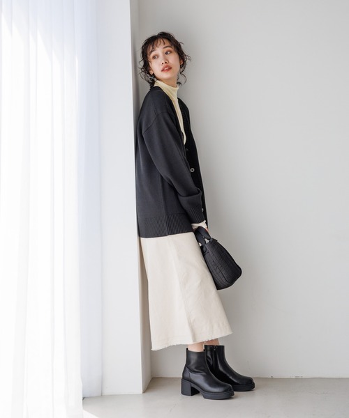 niko and...(ニコアンド)の「ボリュームヒールブーツ(ブーツ・レディース・その他1/ブラック・MEDIUM/LARGE)」の17枚目の写真