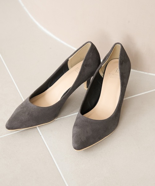 ROPE' PICNIC（ロペピクニック）の「リサイクルスエードプレーンパンプス（パンプス・レディース・ブラック系その他/チャコールグレー・23.0cm/23.5cm/24.0cm/24.5cm）」の2枚目の写真