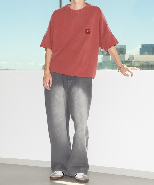 Perushu(ペルーシュ)の「タックカラーフェードパンツ(その他パンツ・メンズ・ブラック/スモークピンク/ブラウン/ワインレッド・SMALL/MEDIUM/LARGE)」の21枚目の写真