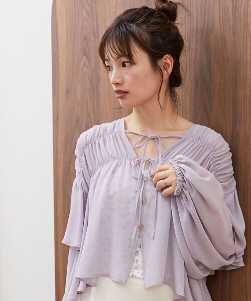 MAJESTIC LEGON（マジェスティックレゴン）の「カップ付きレーストリムキャミソール（キャミソール・レディース・ブルー系その他2/ブルー/ピンク系その他2・MEDIUM）」の7枚目の写真