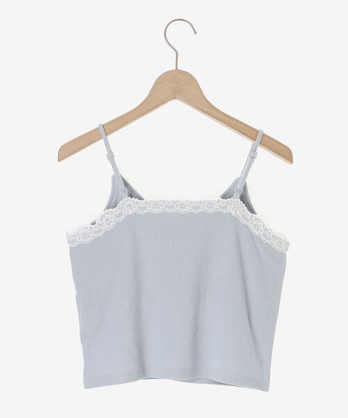 MAJESTIC LEGON（マジェスティックレゴン）の「カップ付きレーストリムキャミソール（キャミソール・レディース・ブルー系その他2/ブルー/ピンク系その他2・MEDIUM）」の22枚目の写真