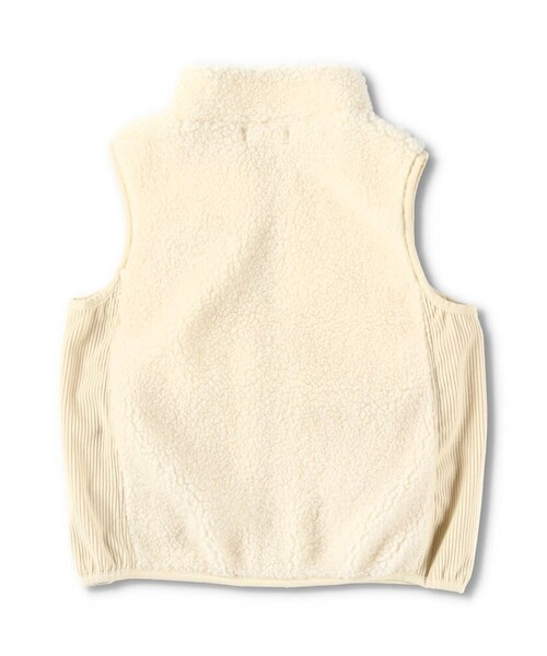 BRANSHES（ブランシェス）の「ボアベスト（ベスト・キッズ・アイボリー/サックスブルー・120/140/150/130/90/100/110）」の7枚目の写真