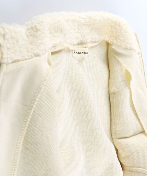 BRANSHES（ブランシェス）の「ボアベスト（ベスト・キッズ・アイボリー/サックスブルー・120/140/150/130/90/100/110）」の9枚目の写真