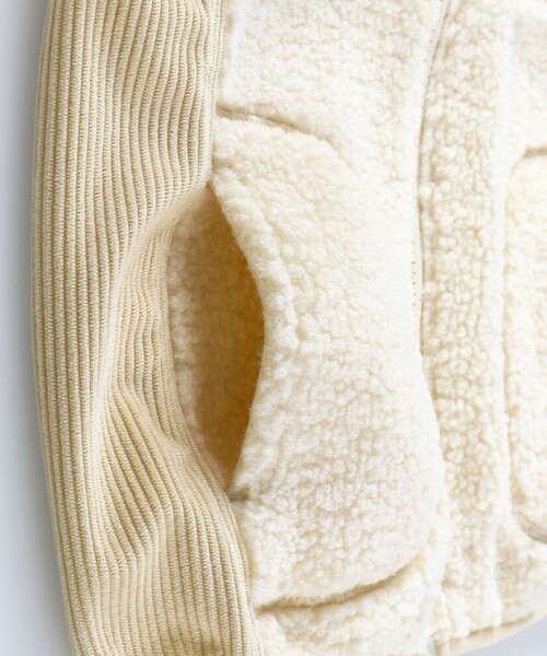 BRANSHES（ブランシェス）の「ボアベスト（ベスト・キッズ・アイボリー/サックスブルー・120/140/150/130/90/100/110）」の12枚目の写真