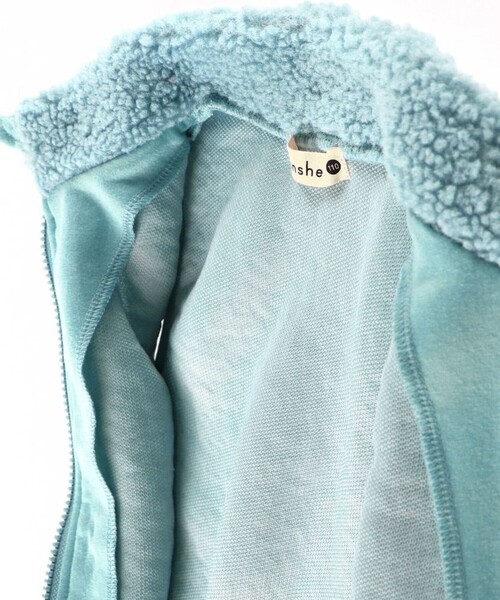 BRANSHES（ブランシェス）の「ボアベスト（ベスト・キッズ・アイボリー/サックスブルー・120/140/150/130/90/100/110）」の17枚目の写真